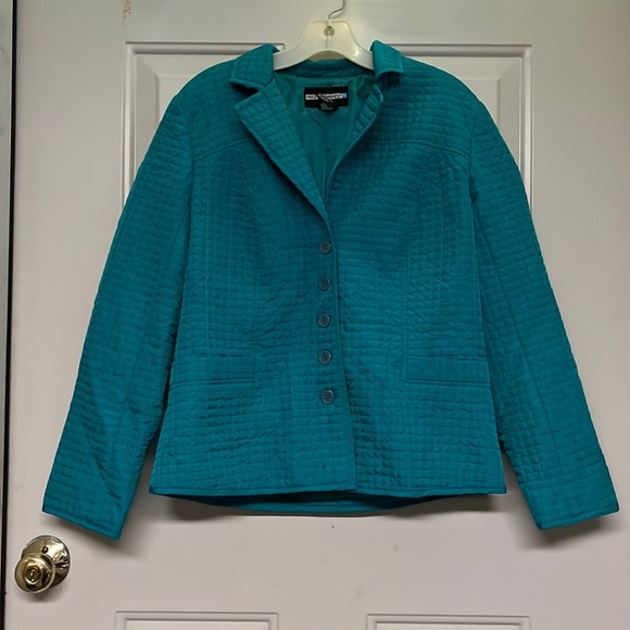 Requirements Jackets & Blazers - Requirements Teal Lightweight Jacket